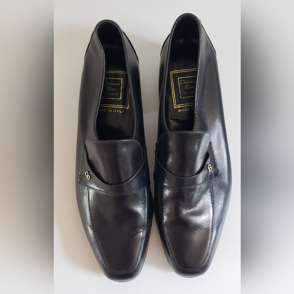 Christian Dior Messieur Women's Black Leather Shoes Size 8 - Picture 5 of 16
